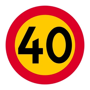 C31-4 Hastighetsbegränsning 40 km/h