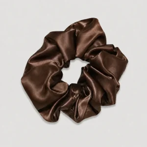 SIDEN SCRUNCHIE BIG - CHOCOLATE